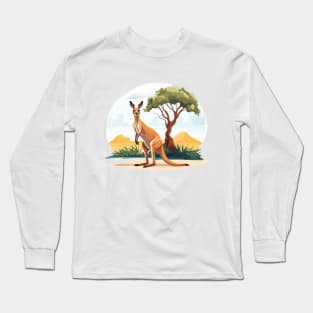 Cute Kangaroo Long Sleeve T-Shirt